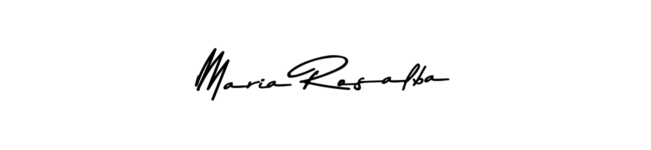 Design your own signature with our free online signature maker. With this signature software, you can create a handwritten (Asem Kandis PERSONAL USE) signature for name Maria Rosalba. Maria Rosalba signature style 9 images and pictures png
