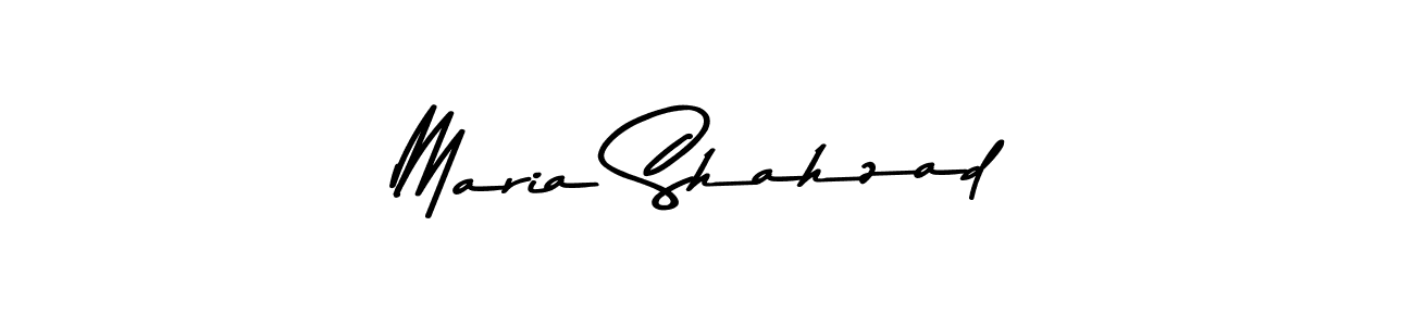 Use a signature maker to create a handwritten signature online. With this signature software, you can design (Asem Kandis PERSONAL USE) your own signature for name Maria Shahzad. Maria Shahzad signature style 9 images and pictures png