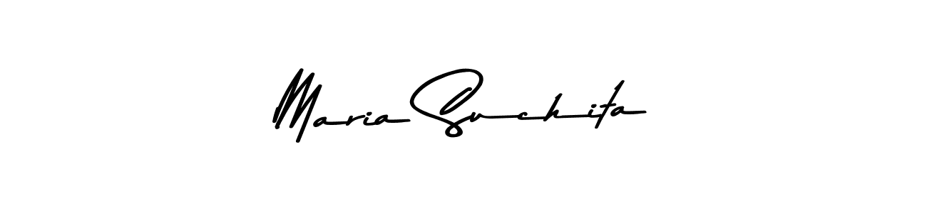 Maria Suchita stylish signature style. Best Handwritten Sign (Asem Kandis PERSONAL USE) for my name. Handwritten Signature Collection Ideas for my name Maria Suchita. Maria Suchita signature style 9 images and pictures png