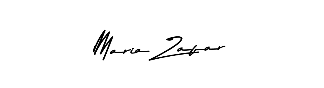 Create a beautiful signature design for name Maria Zafar. With this signature (Asem Kandis PERSONAL USE) fonts, you can make a handwritten signature for free. Maria Zafar signature style 9 images and pictures png