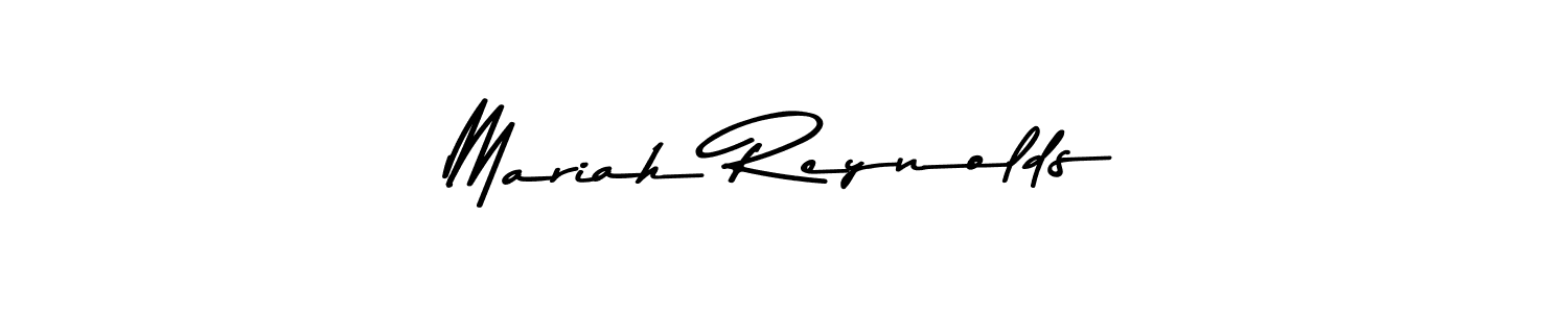 Create a beautiful signature design for name Mariah Reynolds. With this signature (Asem Kandis PERSONAL USE) fonts, you can make a handwritten signature for free. Mariah Reynolds signature style 9 images and pictures png