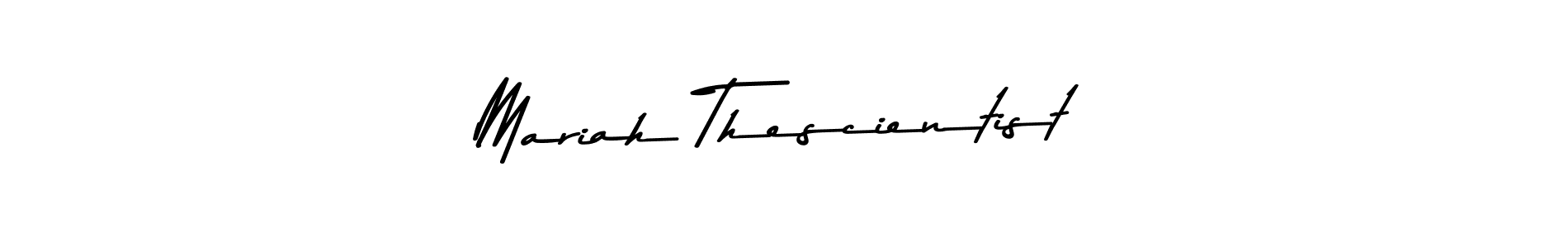 Create a beautiful signature design for name Mariah Thescientist. With this signature (Asem Kandis PERSONAL USE) fonts, you can make a handwritten signature for free. Mariah Thescientist signature style 9 images and pictures png