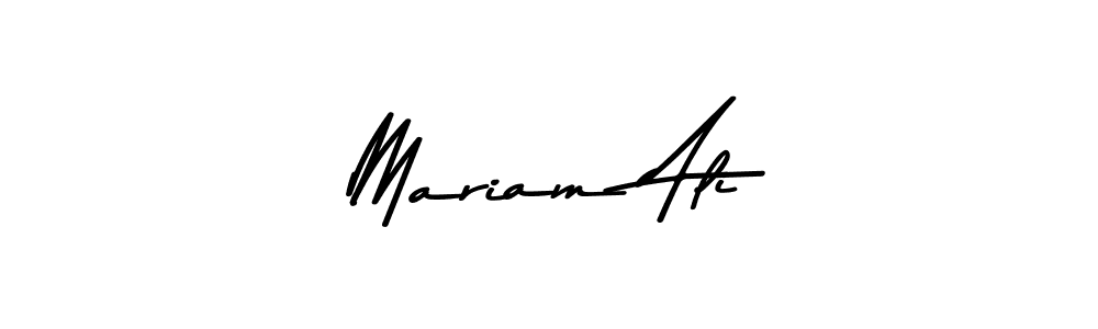 Make a beautiful signature design for name Mariam Ali. With this signature (Asem Kandis PERSONAL USE) style, you can create a handwritten signature for free. Mariam Ali signature style 9 images and pictures png