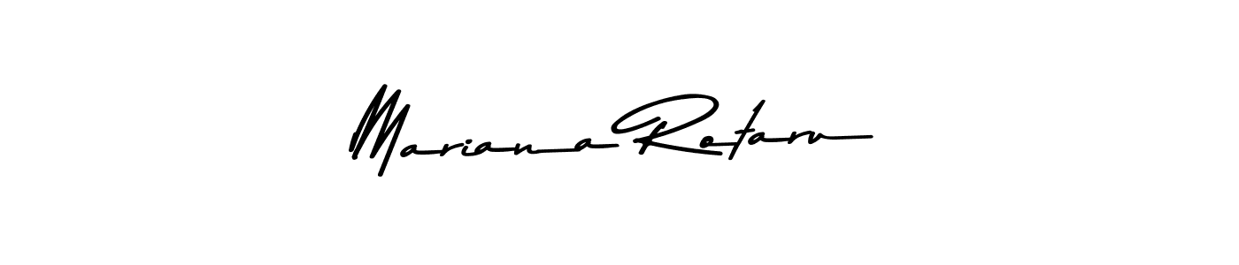 How to make Mariana Rotaru name signature. Use Asem Kandis PERSONAL USE style for creating short signs online. This is the latest handwritten sign. Mariana Rotaru signature style 9 images and pictures png