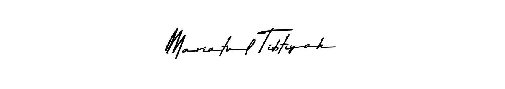 Use a signature maker to create a handwritten signature online. With this signature software, you can design (Asem Kandis PERSONAL USE) your own signature for name Mariatul Tibtiyah. Mariatul Tibtiyah signature style 9 images and pictures png