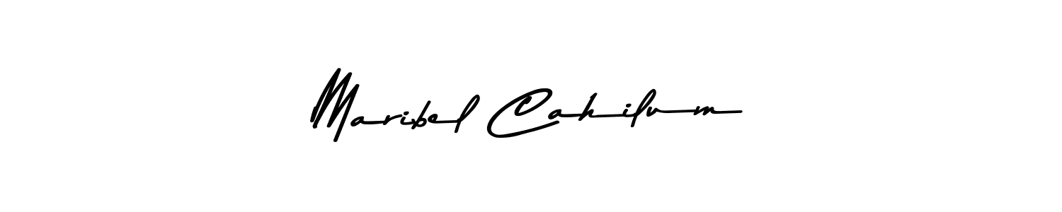 Design your own signature with our free online signature maker. With this signature software, you can create a handwritten (Asem Kandis PERSONAL USE) signature for name Maribel Cahilum. Maribel Cahilum signature style 9 images and pictures png
