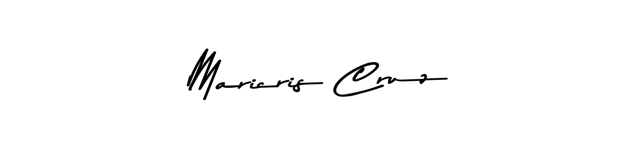 How to make Maricris Cruz name signature. Use Asem Kandis PERSONAL USE style for creating short signs online. This is the latest handwritten sign. Maricris Cruz signature style 9 images and pictures png