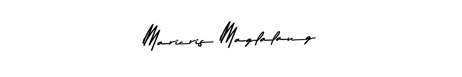 Make a beautiful signature design for name Maricris Maglalang. With this signature (Asem Kandis PERSONAL USE) style, you can create a handwritten signature for free. Maricris Maglalang signature style 9 images and pictures png