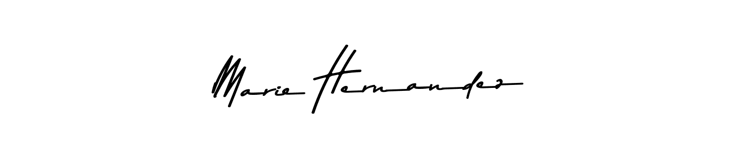 How to make Marie Hernandez name signature. Use Asem Kandis PERSONAL USE style for creating short signs online. This is the latest handwritten sign. Marie Hernandez signature style 9 images and pictures png