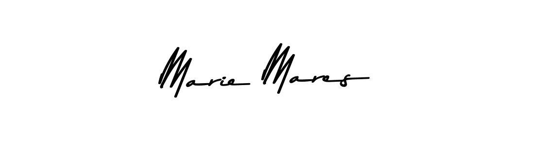 Create a beautiful signature design for name Marie Mares. With this signature (Asem Kandis PERSONAL USE) fonts, you can make a handwritten signature for free. Marie Mares signature style 9 images and pictures png