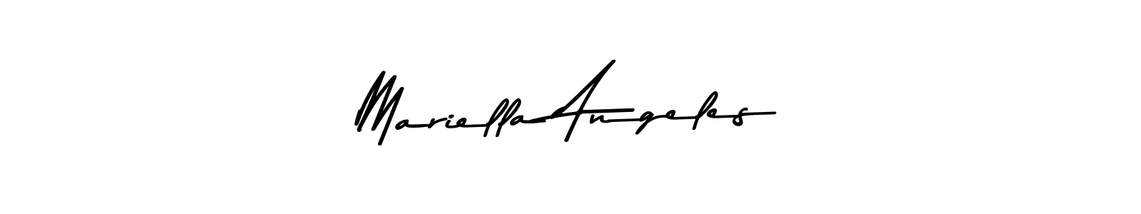 Also You can easily find your signature by using the search form. We will create Mariella Angeles name handwritten signature images for you free of cost using Asem Kandis PERSONAL USE sign style. Mariella Angeles signature style 9 images and pictures png