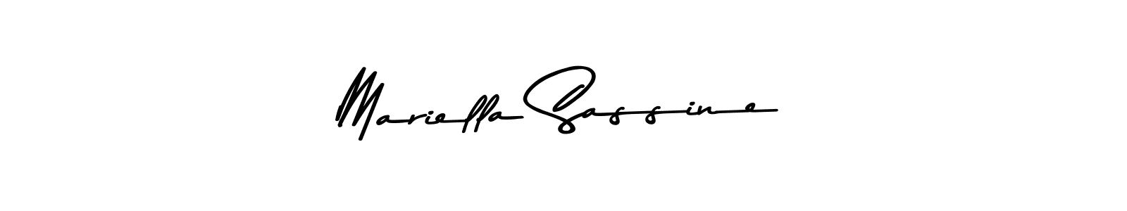 The best way (Asem Kandis PERSONAL USE) to make a short signature is to pick only two or three words in your name. The name Mariella Sassine include a total of six letters. For converting this name. Mariella Sassine signature style 9 images and pictures png