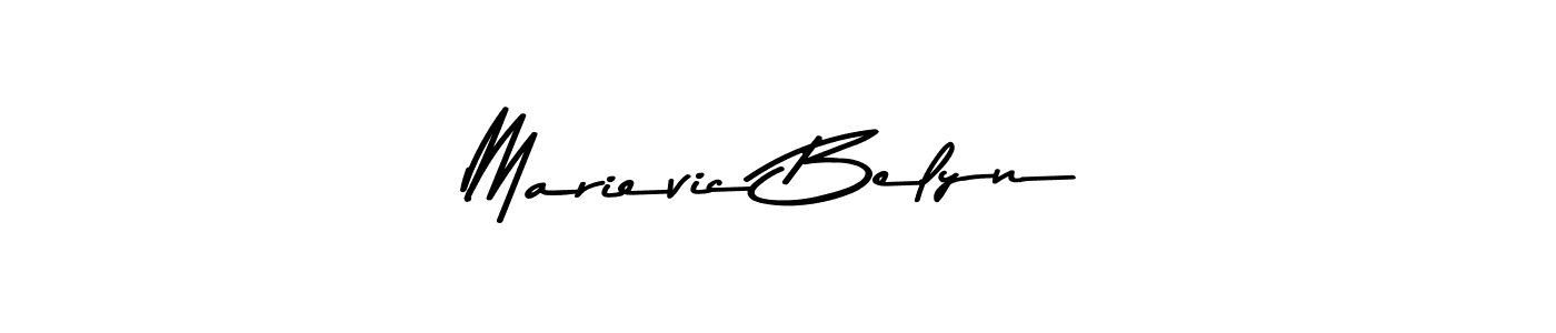 Create a beautiful signature design for name Marievic Belyn. With this signature (Asem Kandis PERSONAL USE) fonts, you can make a handwritten signature for free. Marievic Belyn signature style 9 images and pictures png