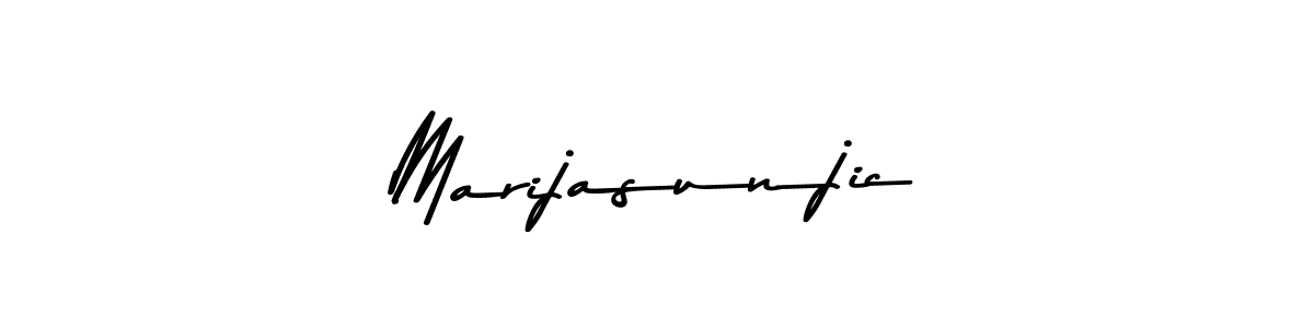 Create a beautiful signature design for name Marijasunjic. With this signature (Asem Kandis PERSONAL USE) fonts, you can make a handwritten signature for free. Marijasunjic signature style 9 images and pictures png