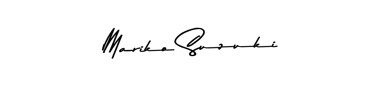 Also You can easily find your signature by using the search form. We will create Mariko Suzuki name handwritten signature images for you free of cost using Asem Kandis PERSONAL USE sign style. Mariko Suzuki signature style 9 images and pictures png