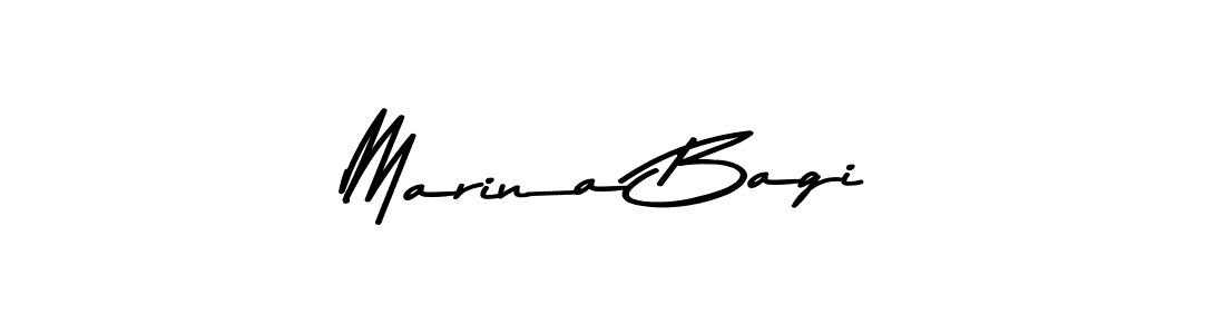 Marina Bagi stylish signature style. Best Handwritten Sign (Asem Kandis PERSONAL USE) for my name. Handwritten Signature Collection Ideas for my name Marina Bagi. Marina Bagi signature style 9 images and pictures png