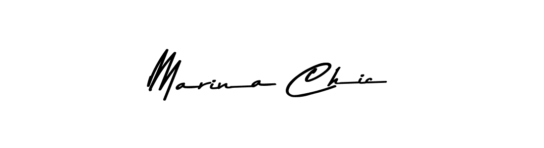 The best way (Asem Kandis PERSONAL USE) to make a short signature is to pick only two or three words in your name. The name Marina Chic include a total of six letters. For converting this name. Marina Chic signature style 9 images and pictures png