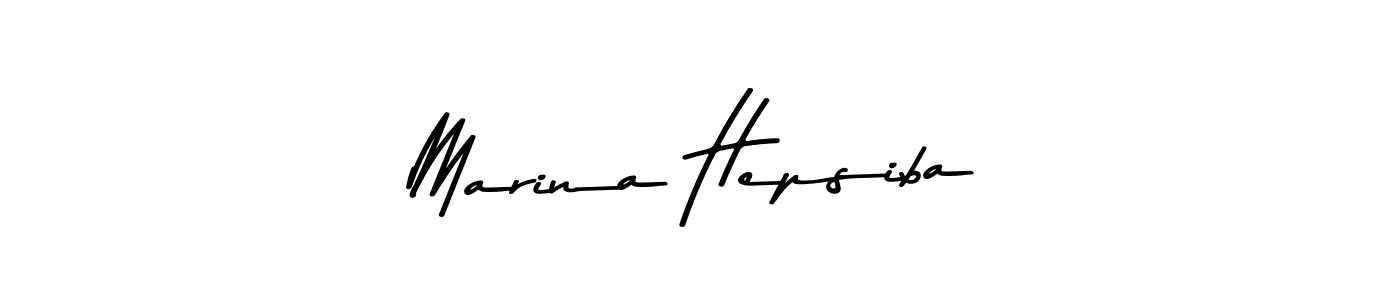 Here are the top 10 professional signature styles for the name Marina Hepsiba. These are the best autograph styles you can use for your name. Marina Hepsiba signature style 9 images and pictures png