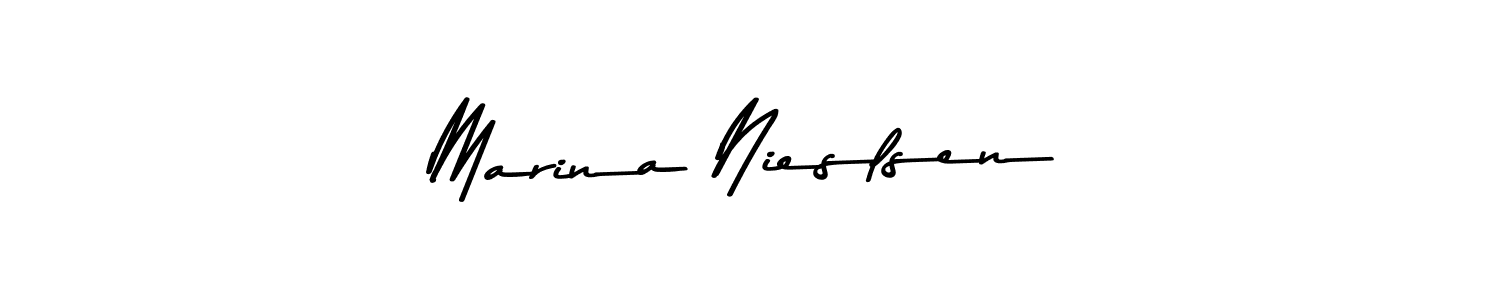 It looks lik you need a new signature style for name Marina Nieslsen. Design unique handwritten (Asem Kandis PERSONAL USE) signature with our free signature maker in just a few clicks. Marina Nieslsen signature style 9 images and pictures png
