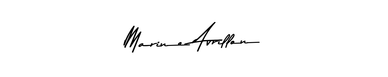 Also You can easily find your signature by using the search form. We will create Marine Avrillon name handwritten signature images for you free of cost using Asem Kandis PERSONAL USE sign style. Marine Avrillon signature style 9 images and pictures png