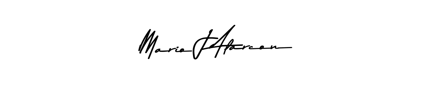 Design your own signature with our free online signature maker. With this signature software, you can create a handwritten (Asem Kandis PERSONAL USE) signature for name Mario J Alarcon. Mario J Alarcon signature style 9 images and pictures png