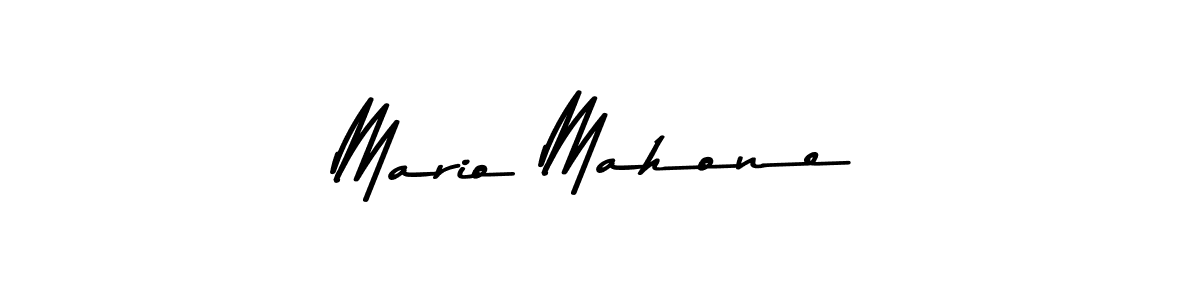 Create a beautiful signature design for name Mario Mahone. With this signature (Asem Kandis PERSONAL USE) fonts, you can make a handwritten signature for free. Mario Mahone signature style 9 images and pictures png