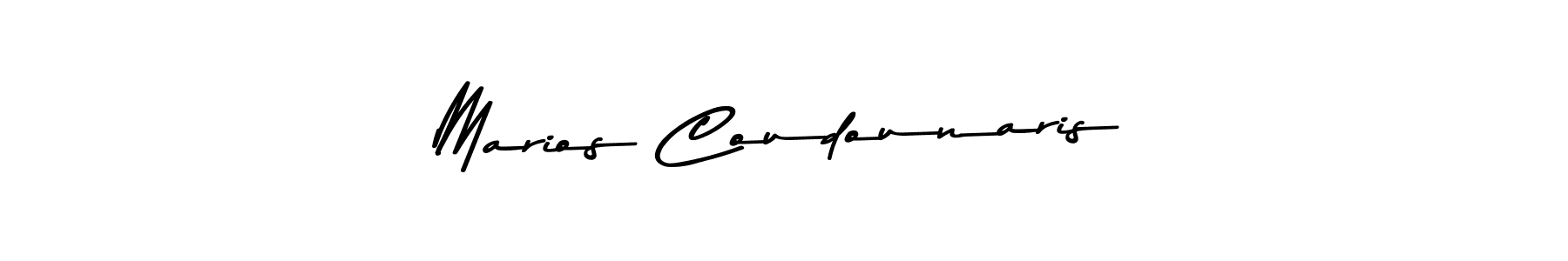 Marios Coudounaris stylish signature style. Best Handwritten Sign (Asem Kandis PERSONAL USE) for my name. Handwritten Signature Collection Ideas for my name Marios Coudounaris. Marios Coudounaris signature style 9 images and pictures png