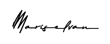 This is the best signature style for the Mariselvan name. Also you like these signature font (Asem Kandis PERSONAL USE). Mix name signature. Mariselvan signature style 9 images and pictures png