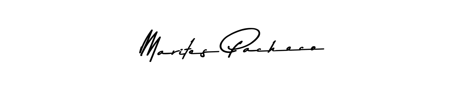 Design your own signature with our free online signature maker. With this signature software, you can create a handwritten (Asem Kandis PERSONAL USE) signature for name Marites Pacheco. Marites Pacheco signature style 9 images and pictures png
