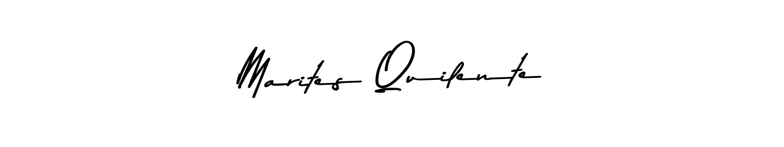 Design your own signature with our free online signature maker. With this signature software, you can create a handwritten (Asem Kandis PERSONAL USE) signature for name Marites Quilente. Marites Quilente signature style 9 images and pictures png