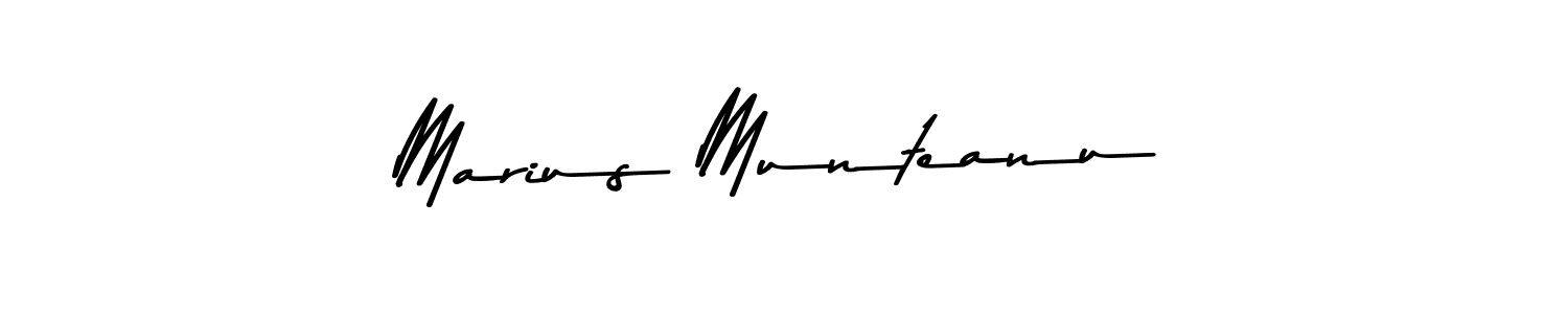 Design your own signature with our free online signature maker. With this signature software, you can create a handwritten (Asem Kandis PERSONAL USE) signature for name Marius Munteanu. Marius Munteanu signature style 9 images and pictures png