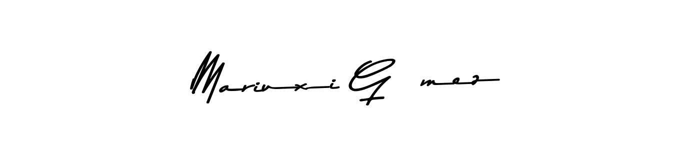 Similarly Asem Kandis PERSONAL USE is the best handwritten signature design. Signature creator online .You can use it as an online autograph creator for name Mariuxi Gómez. Mariuxi Gómez signature style 9 images and pictures png