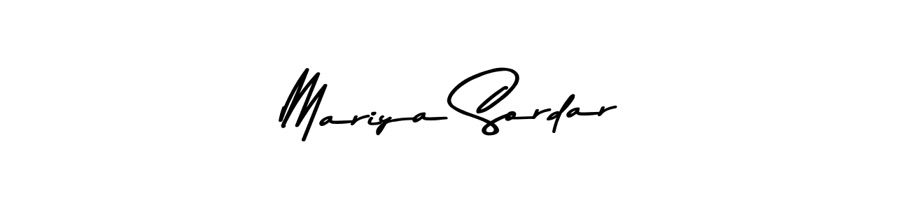 Design your own signature with our free online signature maker. With this signature software, you can create a handwritten (Asem Kandis PERSONAL USE) signature for name Mariya Sordar. Mariya Sordar signature style 9 images and pictures png