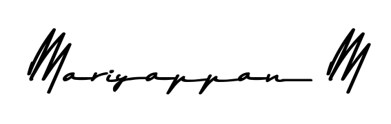 Make a short Mariyappan M signature style. Manage your documents anywhere anytime using Asem Kandis PERSONAL USE. Create and add eSignatures, submit forms, share and send files easily. Mariyappan M signature style 9 images and pictures png