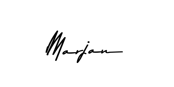 Create a beautiful signature design for name Marjan. With this signature (Asem Kandis PERSONAL USE) fonts, you can make a handwritten signature for free. Marjan signature style 9 images and pictures png