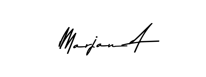 You can use this online signature creator to create a handwritten signature for the name Marjan A. This is the best online autograph maker. Marjan A signature style 9 images and pictures png