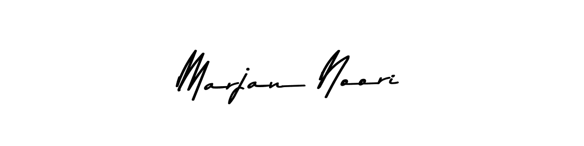 Design your own signature with our free online signature maker. With this signature software, you can create a handwritten (Asem Kandis PERSONAL USE) signature for name Marjan Noori. Marjan Noori signature style 9 images and pictures png