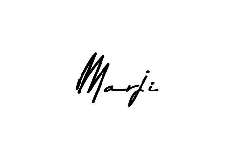 Make a beautiful signature design for name Marji. With this signature (Asem Kandis PERSONAL USE) style, you can create a handwritten signature for free. Marji signature style 9 images and pictures png