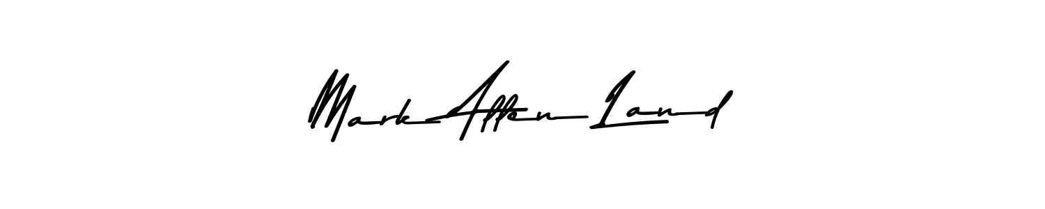 Also You can easily find your signature by using the search form. We will create Mark Allen Land name handwritten signature images for you free of cost using Asem Kandis PERSONAL USE sign style. Mark Allen Land signature style 9 images and pictures png