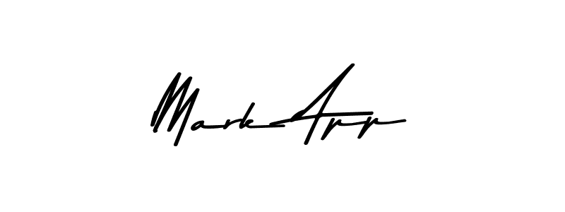 The best way (Asem Kandis PERSONAL USE) to make a short signature is to pick only two or three words in your name. The name Mark App include a total of six letters. For converting this name. Mark App signature style 9 images and pictures png