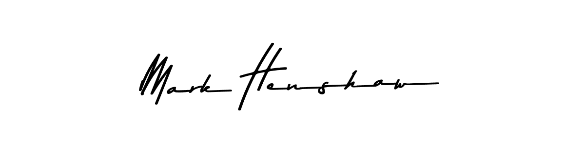 Mark Henshaw stylish signature style. Best Handwritten Sign (Asem Kandis PERSONAL USE) for my name. Handwritten Signature Collection Ideas for my name Mark Henshaw. Mark Henshaw signature style 9 images and pictures png