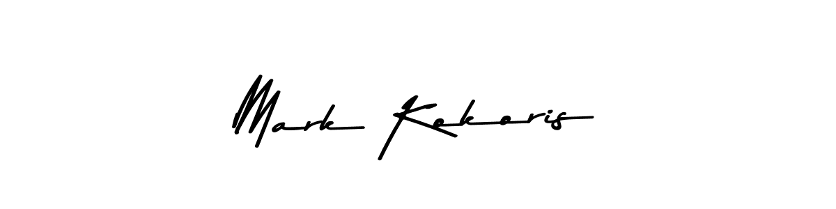 Use a signature maker to create a handwritten signature online. With this signature software, you can design (Asem Kandis PERSONAL USE) your own signature for name Mark Kokoris. Mark Kokoris signature style 9 images and pictures png