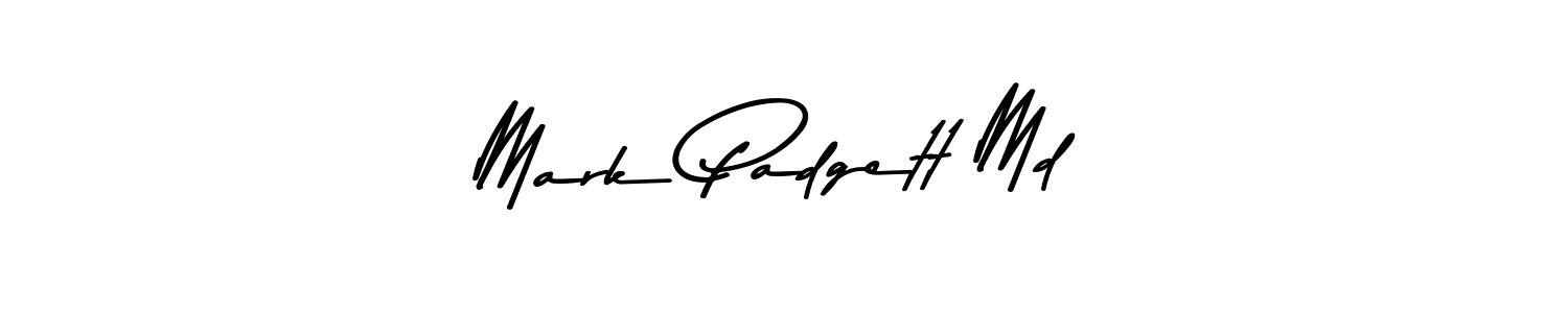 Create a beautiful signature design for name Mark Padgett Md. With this signature (Asem Kandis PERSONAL USE) fonts, you can make a handwritten signature for free. Mark Padgett Md signature style 9 images and pictures png