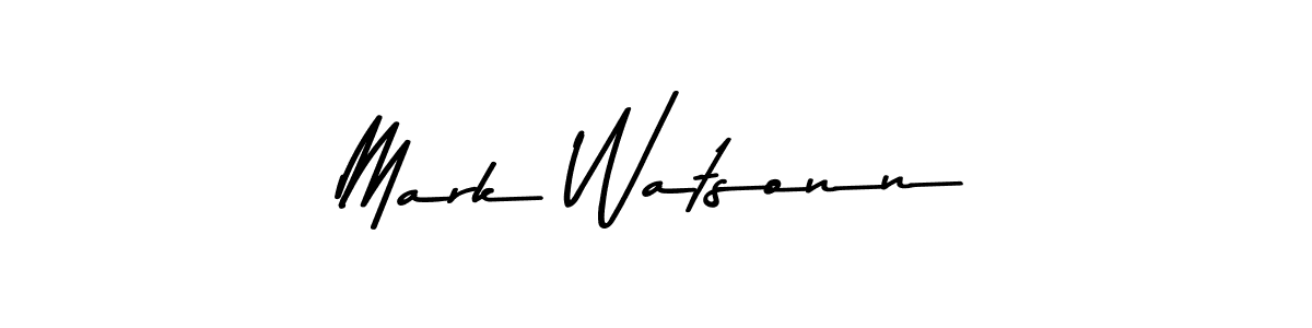 Also You can easily find your signature by using the search form. We will create Mark Watsonn name handwritten signature images for you free of cost using Asem Kandis PERSONAL USE sign style. Mark Watsonn signature style 9 images and pictures png