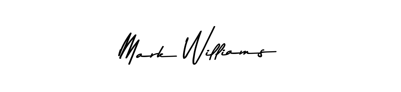 Design your own signature with our free online signature maker. With this signature software, you can create a handwritten (Asem Kandis PERSONAL USE) signature for name Mark Williams. Mark Williams signature style 9 images and pictures png