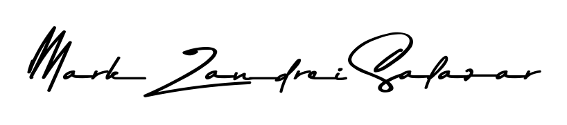 This is the best signature style for the Mark Zandrei Salazar name. Also you like these signature font (Asem Kandis PERSONAL USE). Mix name signature. Mark Zandrei Salazar signature style 9 images and pictures png