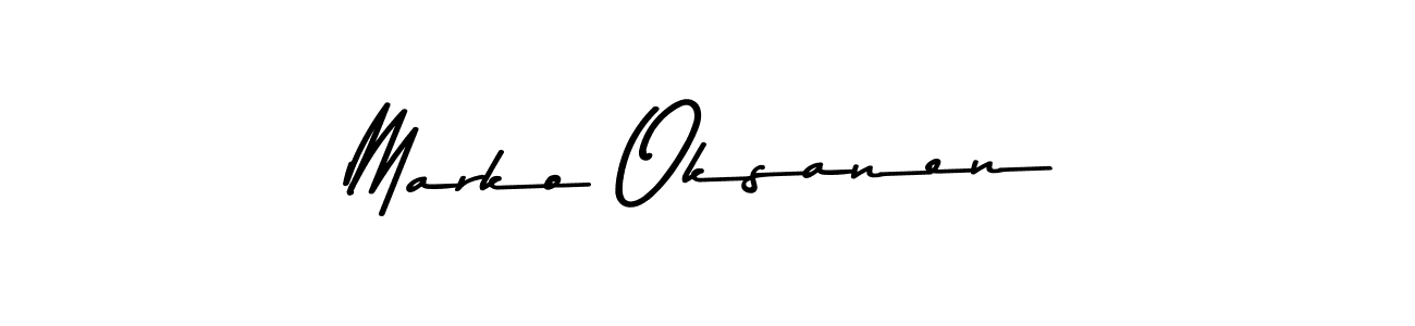 Similarly Asem Kandis PERSONAL USE is the best handwritten signature design. Signature creator online .You can use it as an online autograph creator for name Marko Oksanen. Marko Oksanen signature style 9 images and pictures png