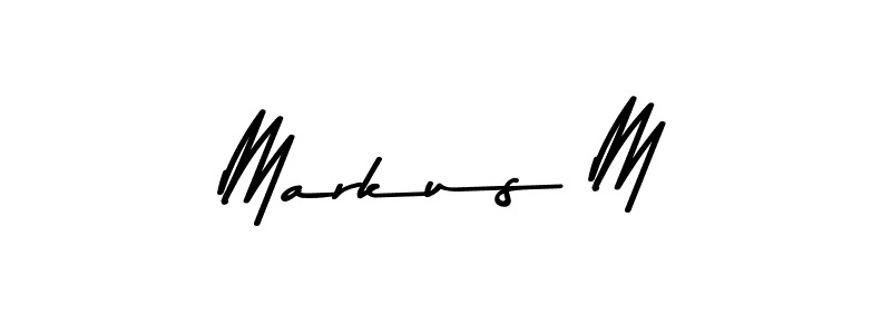 Use a signature maker to create a handwritten signature online. With this signature software, you can design (Asem Kandis PERSONAL USE) your own signature for name Markus M. Markus M signature style 9 images and pictures png