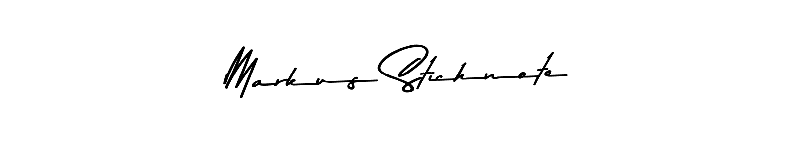 Asem Kandis PERSONAL USE is a professional signature style that is perfect for those who want to add a touch of class to their signature. It is also a great choice for those who want to make their signature more unique. Get Markus Stichnote name to fancy signature for free. Markus Stichnote signature style 9 images and pictures png