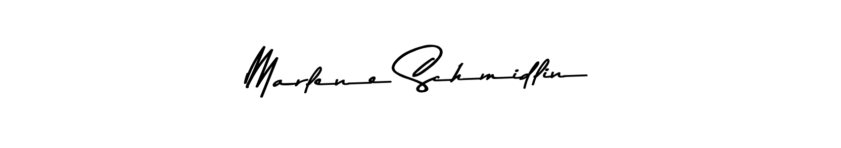 Create a beautiful signature design for name Marlene Schmidlin. With this signature (Asem Kandis PERSONAL USE) fonts, you can make a handwritten signature for free. Marlene Schmidlin signature style 9 images and pictures png